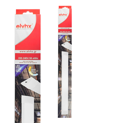 EL195113 |LED FLAT BATTEN 44W|3CCT dip switch|4400lm|1500x76xh25mm|{enjoysimplicity}™