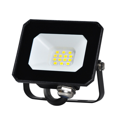 ELF10106 | LED 10W|6500k|900lm FLOODLIGHT ALUM.110-240V~IP65 GLASScover|BLACK|{enjoysimplicity}™