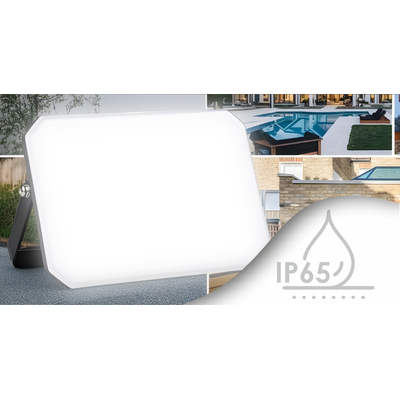 ELF20104 | LED PC OPALcover 10W|4000k|1100lm FLOODLIGHT ALUM.220-240~IP65|BLACK|{enjoysimplicity}™