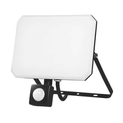 ELF30204 | LED PIR+PC OPALcover 20W|4000k|2200lm FLOODLIGHT ALUM.220-240~IP65/IP54|BLACK|{enjoysimplicity}™