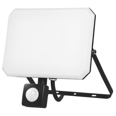 ELF30304 | LED PIR+PC OPALcover 30W|4000k|3300lm FLOODLIGHT ALUM.220-240~IP65/IP54|BLACK|{enjoysimplicity}™