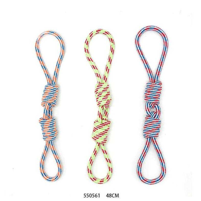 Παιχνίδι σκύλου σχοινί με κόμπους - 48cm - 12pcs - 550561