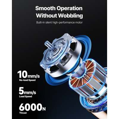 VEVOR 71 cm Electric Lift Table Single Scissor Lifting Platform 150 kg 4 Wheels