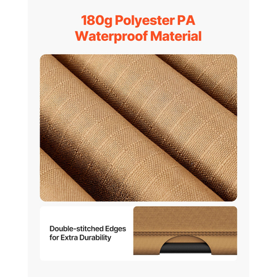 VEVOR 10x12 ft Outdoor Retractable Pergola with Canopy Toxed Top Metal Pergola