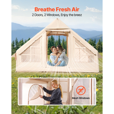Φουσκωτή σκηνή VEVOR για κάμπινγκ 3-5 ατόμων Glamping σκηνή με αντλία εύκολη ρύθμιση