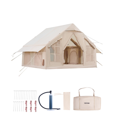 Φουσκωτή σκηνή VEVOR για Κάμπινγκ 4-6 Άτομα Glamping Σκηνή με Αντλία Εύκολη ρύθμιση