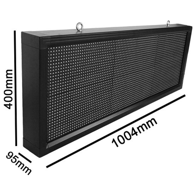 Αδιάβροχη Κυλιόμενη Επιγραφή SMD LED 230V USB & WiFi RGB Μονής Όψης 104x40cm GloboStar 90125