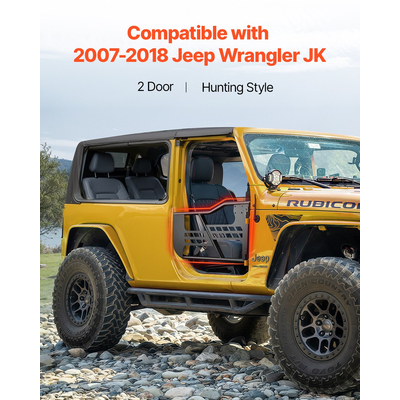 VEVOR 2-Door Jeep Tube Doors Jeep Tubular Door για 2007-2018 Jeep Wrangler JK