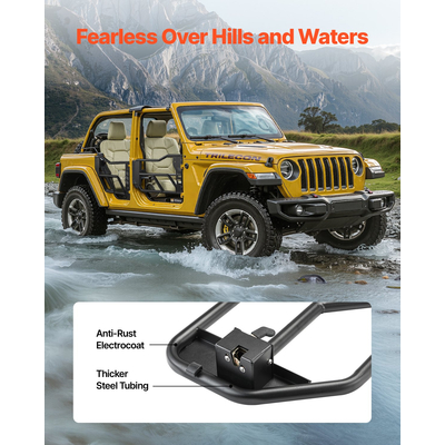 VEVOR 4-Door Jeep Tube Doors Jeep Tubular Door για 2007-2018 Jeep Wrangler JK