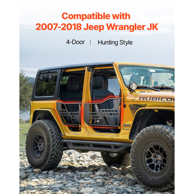 VEVOR 4-Door Jeep Tube Doors Jeep Tubular Door για 2007-2018 Jeep Wrangler JK