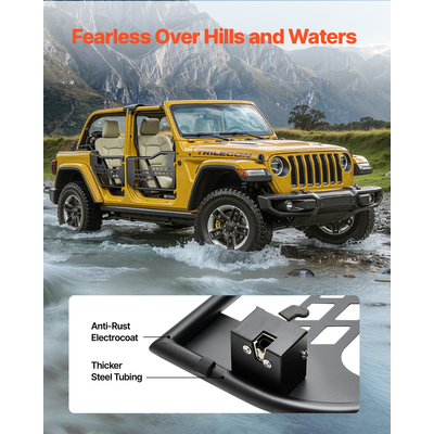 VEVOR 4-Door Jeep Tube Doors Jeep Tubular Door για 2007-2018 Jeep Wrangler JK