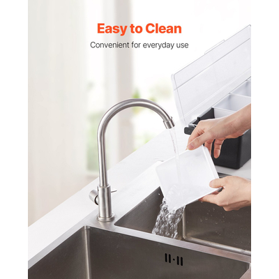 Κρύος δίσκος σερβιρίσματος VEVOR Διακομιστής καρυκευμάτων 4 διαμερισμάτων με διαφανές καπάκι