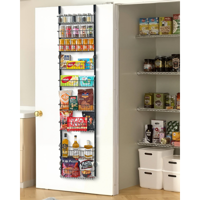 VEVOR 9-Tier Over the Door Pantry Organizer Κρεμαστό ράφι αποθήκευσης Ρυθμιζόμενο