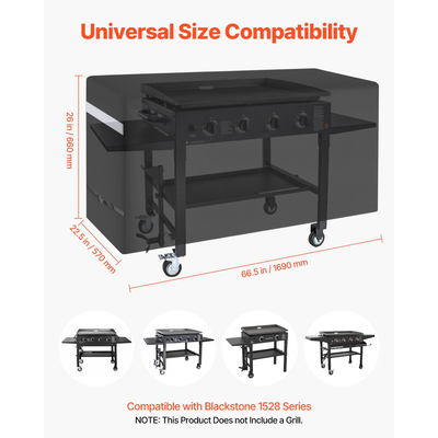 VEVOR 66 ιντσών κάλυμμα ψησταριάς Heavy Duty BBQ Gas Grill Cover Outdoor Waterproof