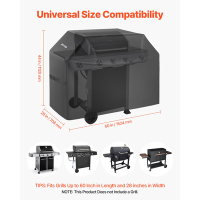 VEVOR 60 ιντσών κάλυμμα ψησταριάς Heavy Duty BBQ Gas Grill Cover Outdoor Waterproof