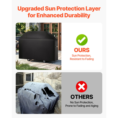 VEVOR 63 ιντσών κάλυμμα ψησταριάς Heavy Duty BBQ Gas Grill Cover Outdoor Waterproof