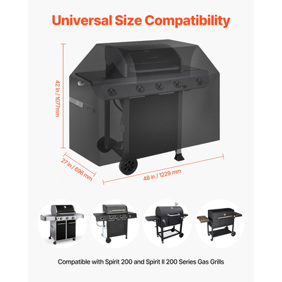 Κάλυμμα ψησταριάς VEVOR 48 ιντσών Heavy Duty BBQ Gas Grill Cover Outdoor Waterproof