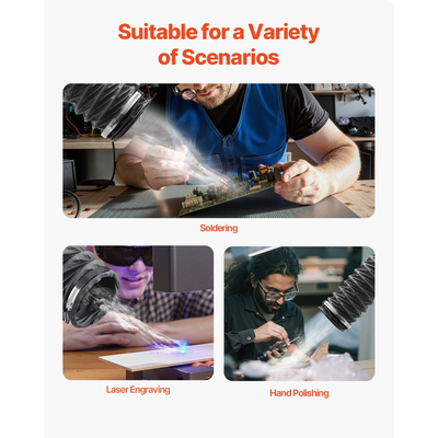 VEVOR Solder Fume Extractor 459 m³/h 280W κινητήρας χωρίς ψήκτρες με ταχύτητα 10 επιπέδων