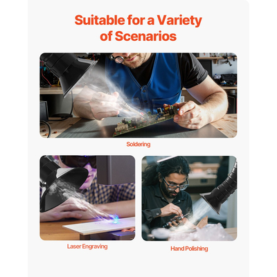 VEVOR Solder Fume Extractor 85W Brushless Απορροφητής καπνού με φίλτρα 3 σταδίων