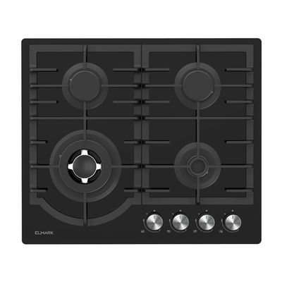 ELMARK EL-60GH096W GLASS GAS HOB WITH WOK 60CM