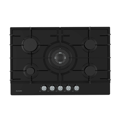 ELMARK EL-75GQ095 GLASS GAS HOB 75CM