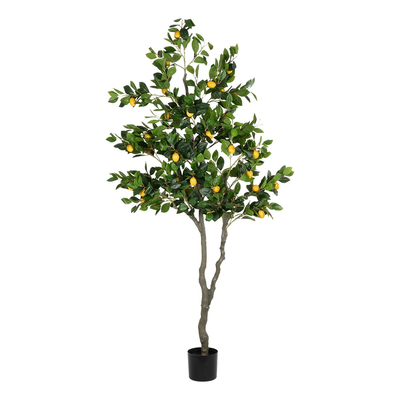 GloboStar® Artificial Garden LEMON TREE 21106 Τεχνητό Διακοσμητικό Δέντρο Λεμονιά Υ200cm