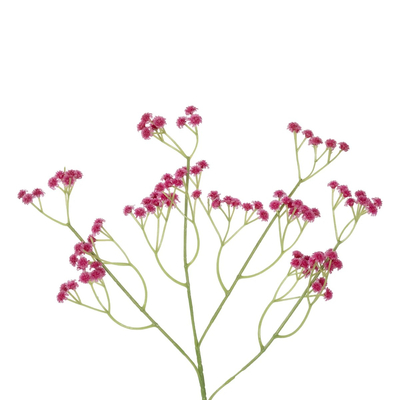 GloboStar® Artificial Garden PINK BRANCH BABY BREATH 21368 Τεχνητό Διακοσμητικό Κλαδί Ροζ Γυψοφίλης Y53cm