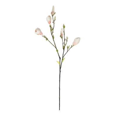 GloboStar® Artificial Garden CHAMPAGNE MAGNOLIA BRANCH 21423 Τεχνητό Διακοσμητικό Κλαδί Σαμπανί Μαγνόλια Y100cm