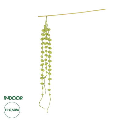 GloboStar® Artificial Garden GREEN AMARANTHUS FRUIT BRANCH 21453Τεχνητό Διακοσμητικό Κλαδί Πράσινος Αμάρανθος Y60cm