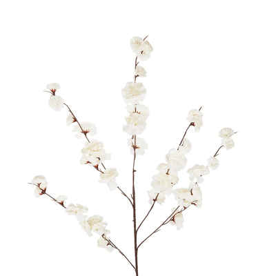 GloboStar® Artificial Garden WHITE GUAXIA FLOWER BRANCH 21456 Τεχνητό Διακοσμητικό Κλαδί Λευκή Γκουάβα Y100cm
