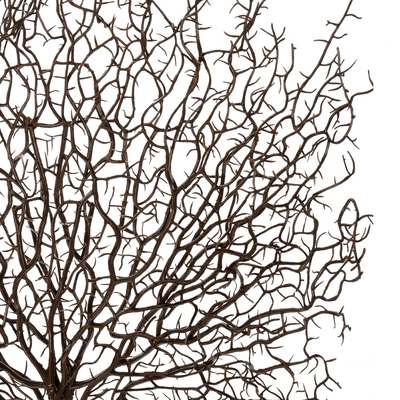 GloboStar® Artificial Garden BROWN COLAR BRANCH 21467 Τεχνητό Διακοσμητικό Κλαδί Καφέ Koράλι Y49cm