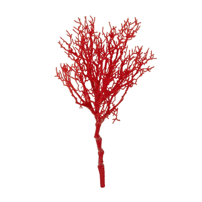 GloboStar® Artificial Garden RED COLAR BRANCH 21468 Τεχνητό Διακοσμητικό Κλαδί Κόκκινο Koράλι Y35cm