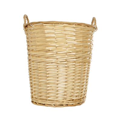 GloboStar® Artificial Garden ARIZONA 21503 Διακοσμητικό Πλεκτό Καλάθι - Κασπώ Γλάστρα - Flower Pot Μπεζ Φ42 x Υ42cm