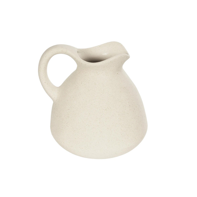 GloboStar® Artificial Garden HORIZON 21505 Διακοσμητικό Κεραμικό Βάζo Μπέζ Φ18 x Υ16 cm