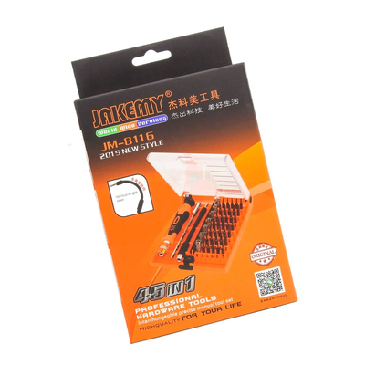 Σετ Κατσαβίδι με Μύτες σε Κασετίνα JM-8116 JAKEMY