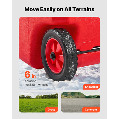 Φορητό ρεζερβουάρ καυσίμου VEVOR Fuel Caddy 15 γαλονιών με λειτουργίες βαρύτητας και χειροκίνητης αντλίας