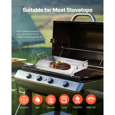 VEVOR 18x16 σε επίπεδη επάνω σχάρα από ανοξείδωτο ατσάλι γενικής χρήσης ψησταριά μπάρμπεκιου Μαγειρικά σκεύη