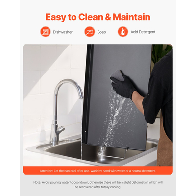 VEVOR 24x16 σε επίπεδη επάνω σχάρα από ανθρακούχο χάλυβα γενικής χρήσης ψησταριά μπάρμπεκιου Μαγειρικά σκεύη