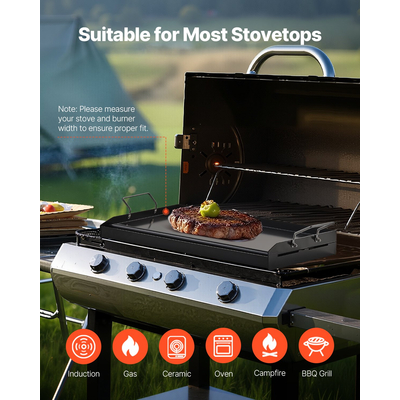 VEVOR 24x16 σε επίπεδη επάνω σχάρα από ανθρακούχο χάλυβα γενικής χρήσης ψησταριά μπάρμπεκιου Μαγειρικά σκεύη