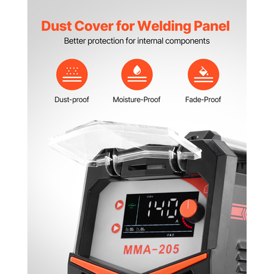 VEVOR TIG Welder 2-in-1 Welding Machine Lift MMA Stick Arc IGBT Hot Start LED