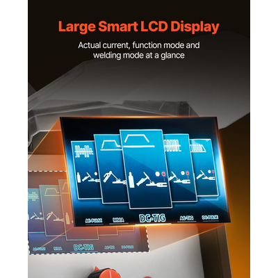 VEVOR TIG Welder 6-in-1 AC/DC Welding Machine Pulse Spot MMA Stick IGBT Inverter