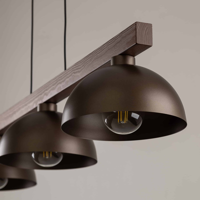TK LIGHTING CHANDELIER OSLO 6299 3XE27 BROWN