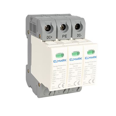 ΑΝΤΙΚΕΡΑΥΝΙΚΑ T1+T2 3P SPD DC 1000V 12.5kA