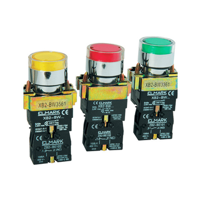 ΜΠΟΥΤΟΝ ΜΕ ΛΥΧΝΙΑ LED EL2-BW 3671 230V ΜΠΛΕ