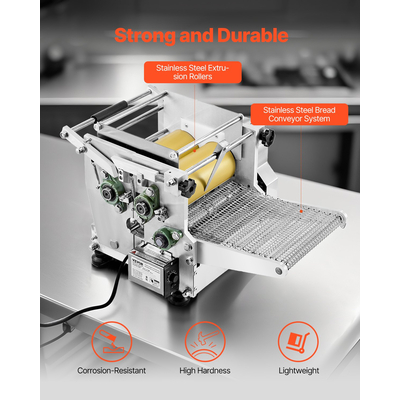 VEVOR Electric Tortilla Maker Automatic Tortilla Making Machine 5,5in Diameter