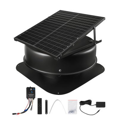 VEVOR Solar Roof Attic Exhaust Fan 50W με Smart Thermostat Remote Control