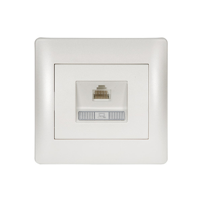 RHYME ΠΡΙΖΑ ΤΗΛΕΦΩΝΟΥ RJ45(CAT6E) ΛΕΥΚΟ ΜΕΤΑΛΛΙΖΕ