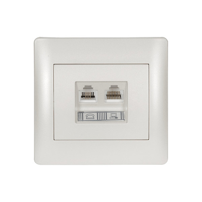 RHYME RJ11+RJ45 ΛΕΥΚΟ ΜΕΤΑΛΛΙΖΕ