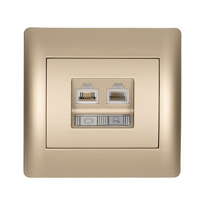 RHYME RJ11+RJ45 ΣΑΜΠΑΝΙΖΕ ΜΕΤΑΛΛΙΖΕ
