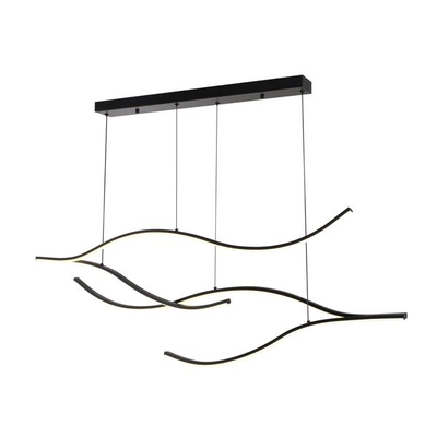ΦΩΤΙΣΤΙΚΟ ΚΡΕΜΑΣΤΟ ΑΛΟΥΜΙΝΙO 30W 3000Κ 2262Lm 30x1200x1450mm ΜΑΥΡΟ ARTE ILLUMINA WAVES